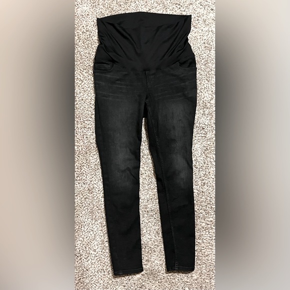 Maternity Old Navy Skinny Black Jeans 4 short/petite - Picture 4 of 4